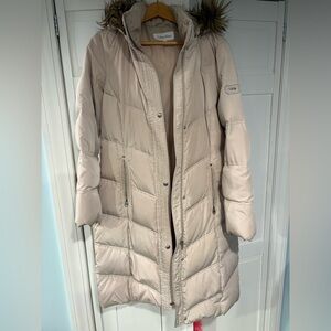 Calvin Klein Women's Beige Puffer Jacket